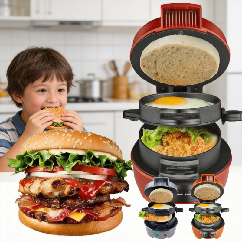Kitchen Baking Machine - Mesin Pembuat Burger Sandwich Mini Elektrik