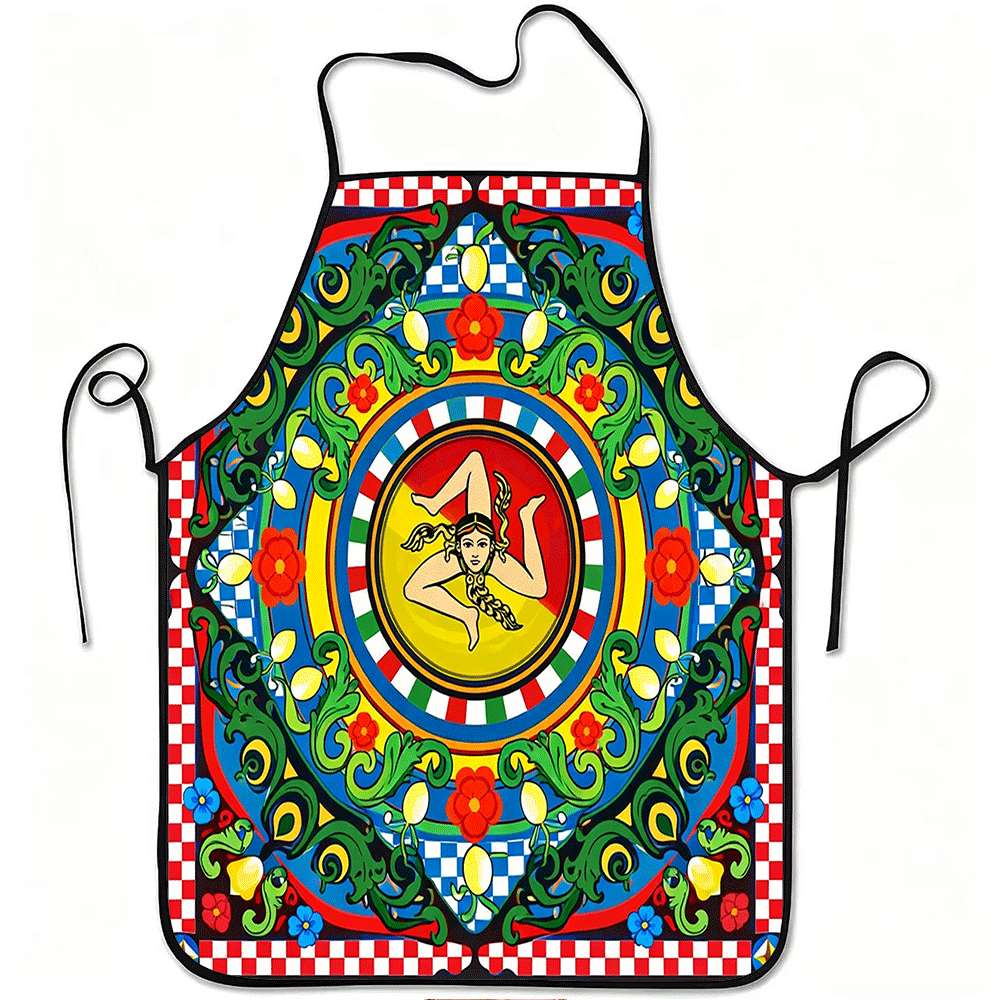 Kitchen Baking Ideas - 1 Buah Celemek Bertema Sisilia Italia,