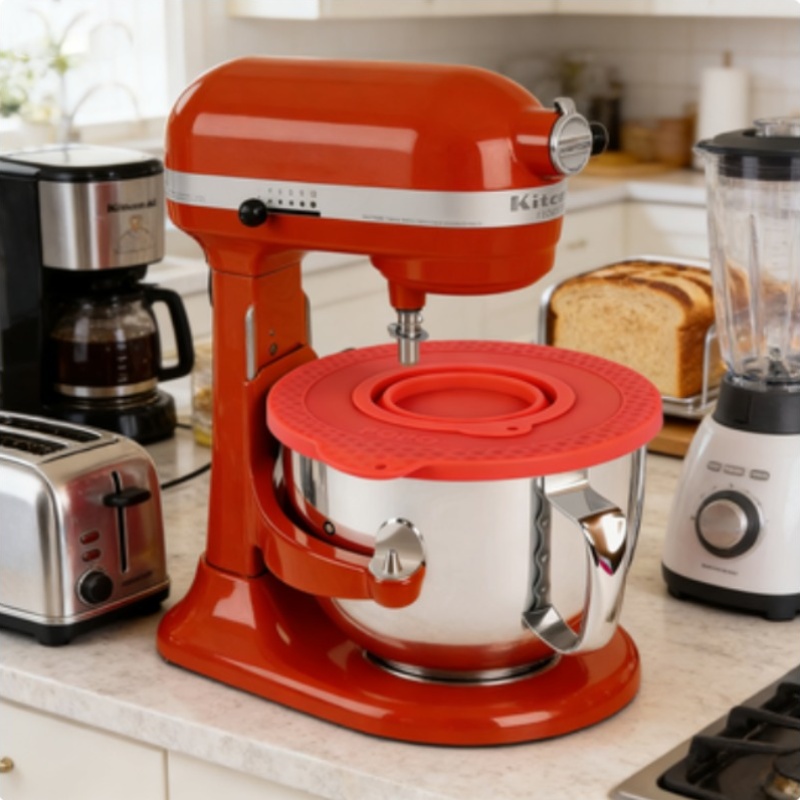Kitchen Aid Baking Mixer - Penutup Mangkuk Mixer Silikon Kompatibel dengan