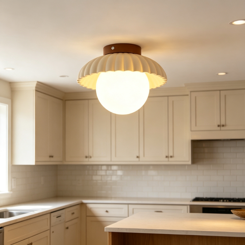 Kitchen Baking Island - Lampu Langit-langit Rumah Gaya Minimalis Prancis