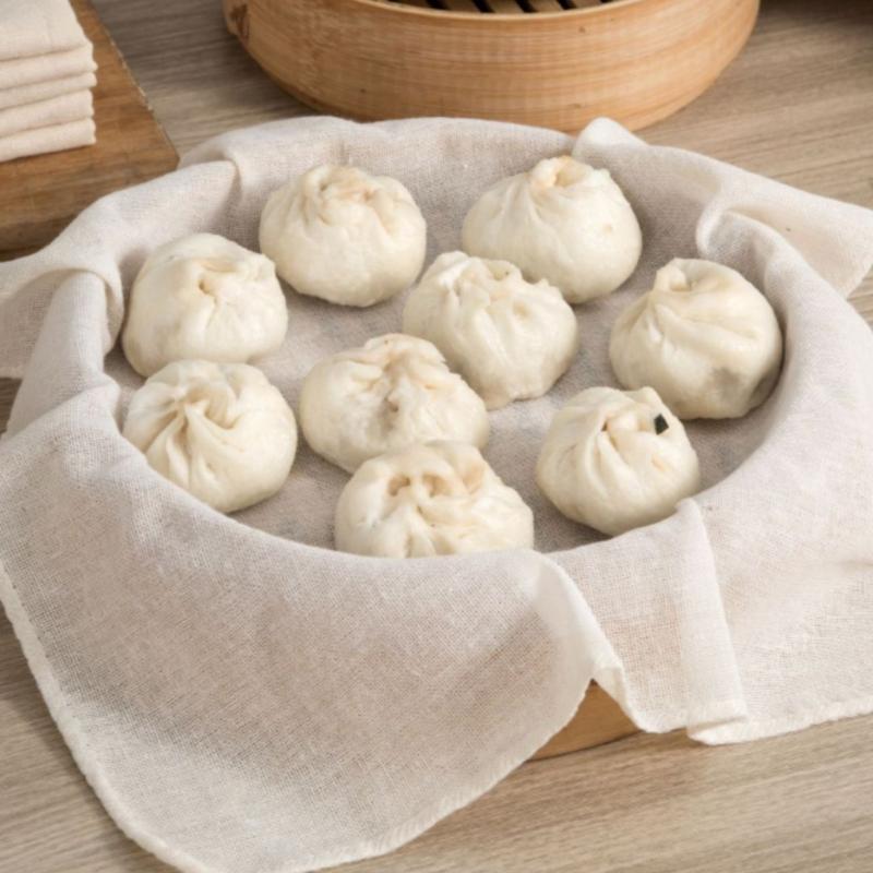 Kitchen Baking Drawer - 3 Buah Kain Kukus Katun Murni