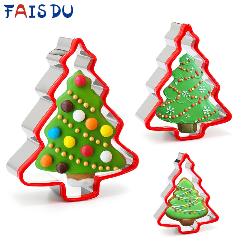 Kitchen And Baking Equipment - FAIS DU 3pcs Pemotong Kue Pohon