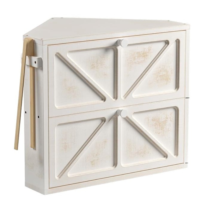 Kitchen Baking Corner - Kotak roti kayu dua lapis antik,