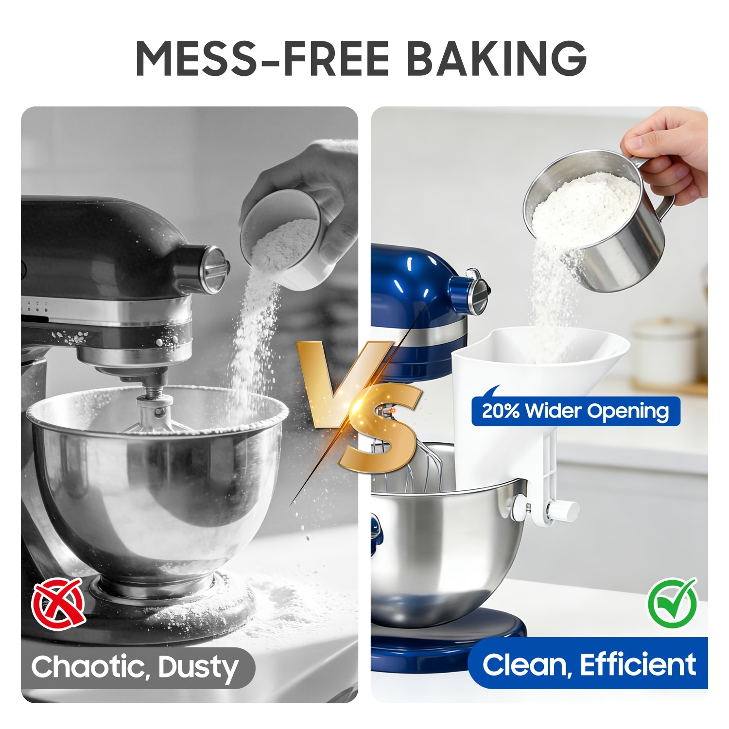 Corong Tepung Mulut Lebar Untu - Kitchen Aid Baking Mixer ulasan dan harga