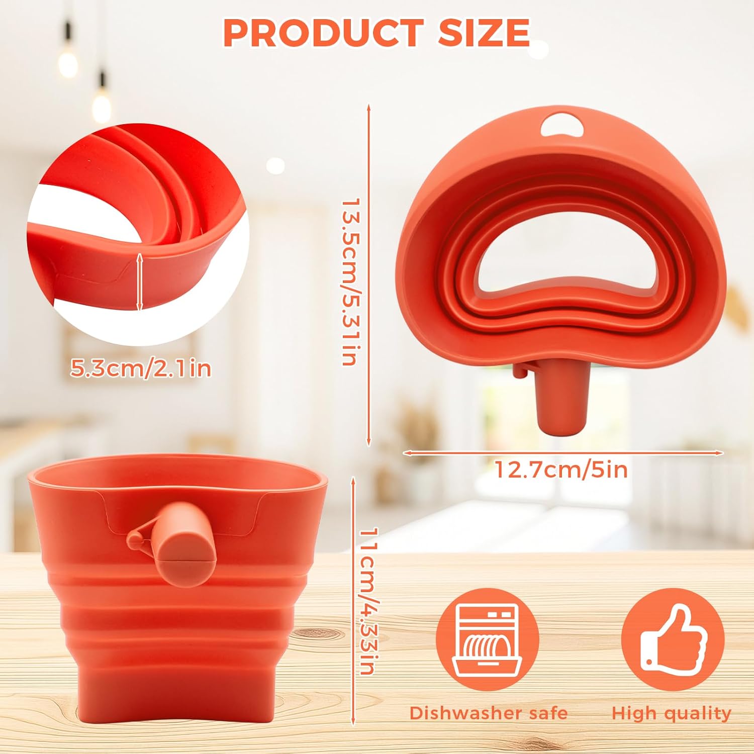 Corong Tepung Silikon Bebas BP - Kitchen Aid Baking Mixer ulasan dan harga