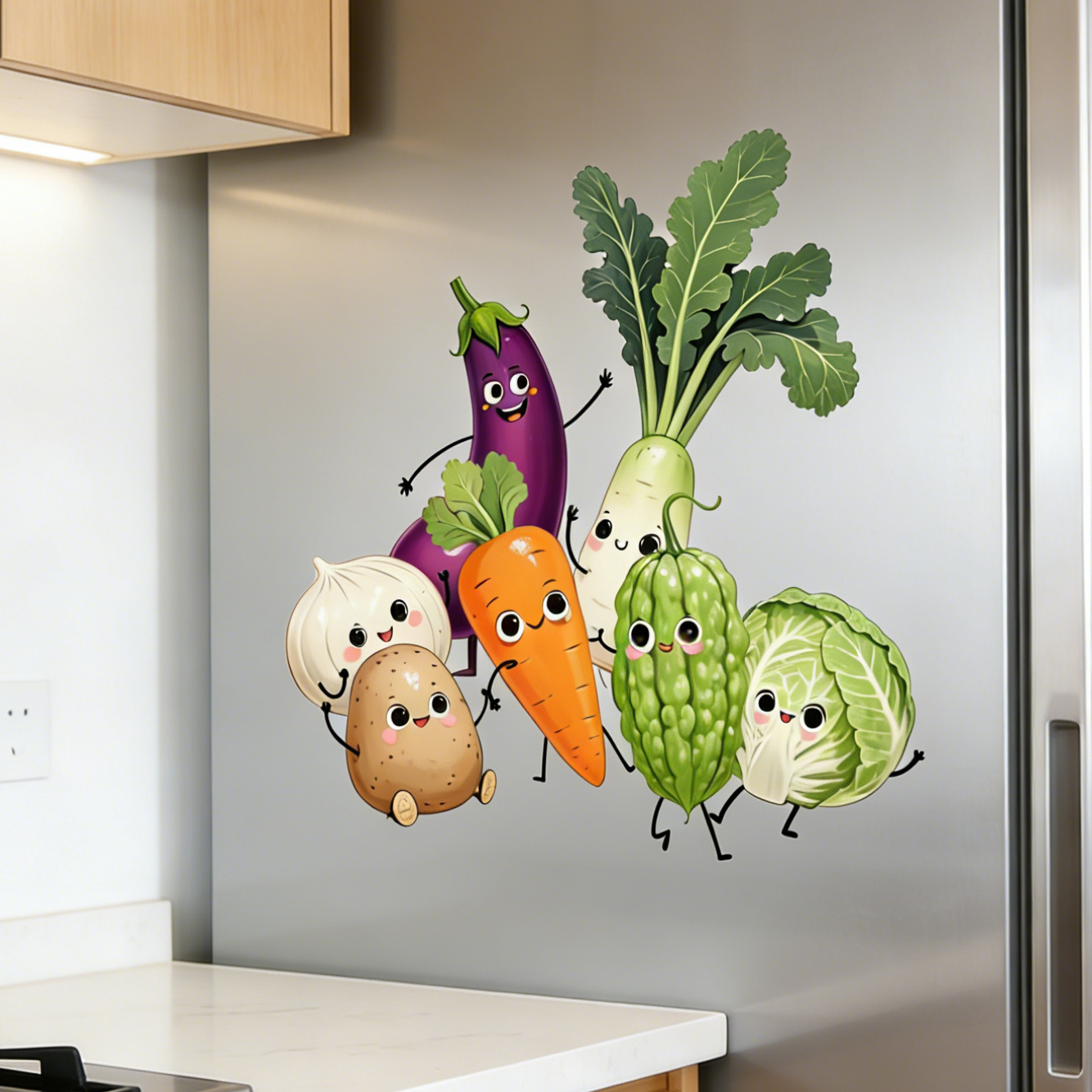 Stiker Dinding Sayuran Ekspres - Kitchen Queen ulasan dan harga