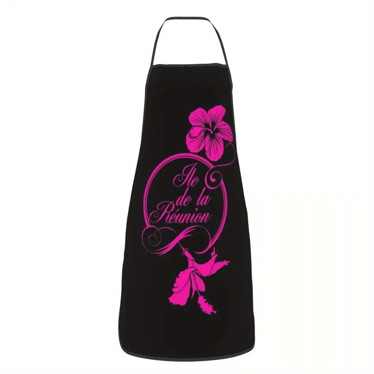 1pc Celemek Bib Hibiscus Fuchs - Kitchen Baking Island ulasan dan harga
