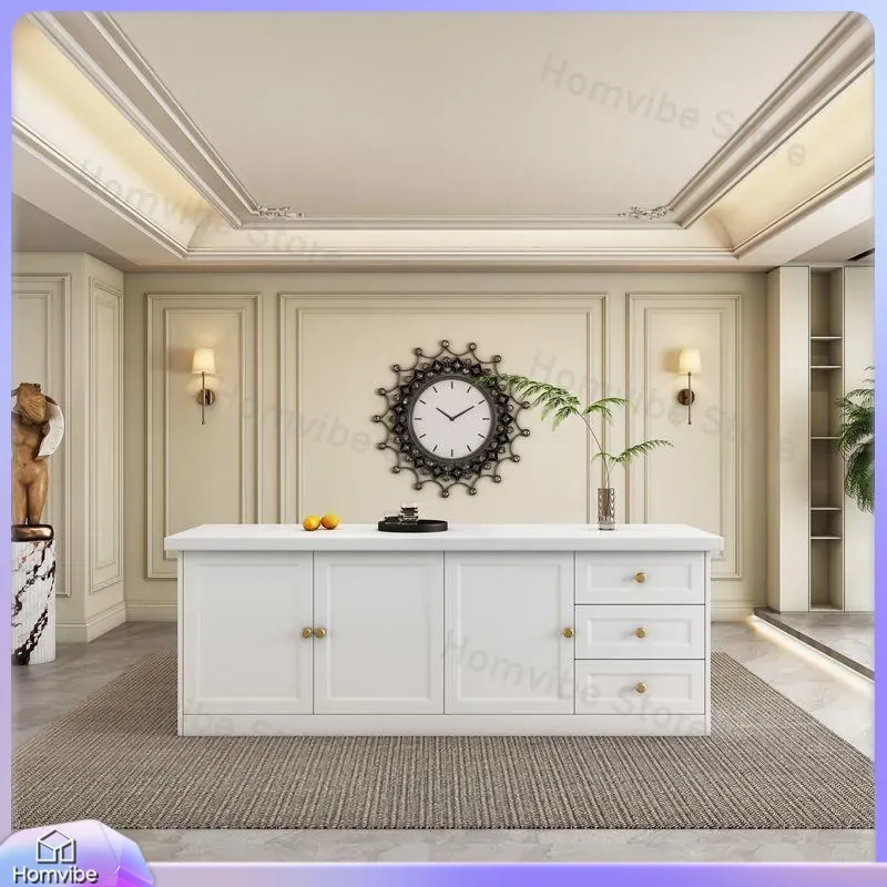 Meja Dapur Bergaya Modern deng - Kitchen Baking Island ulasan dan harga