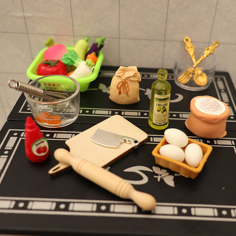 1/12 Kit Peralatan Dapur Minia - Kitchen Baking Kit ulasan dan harga