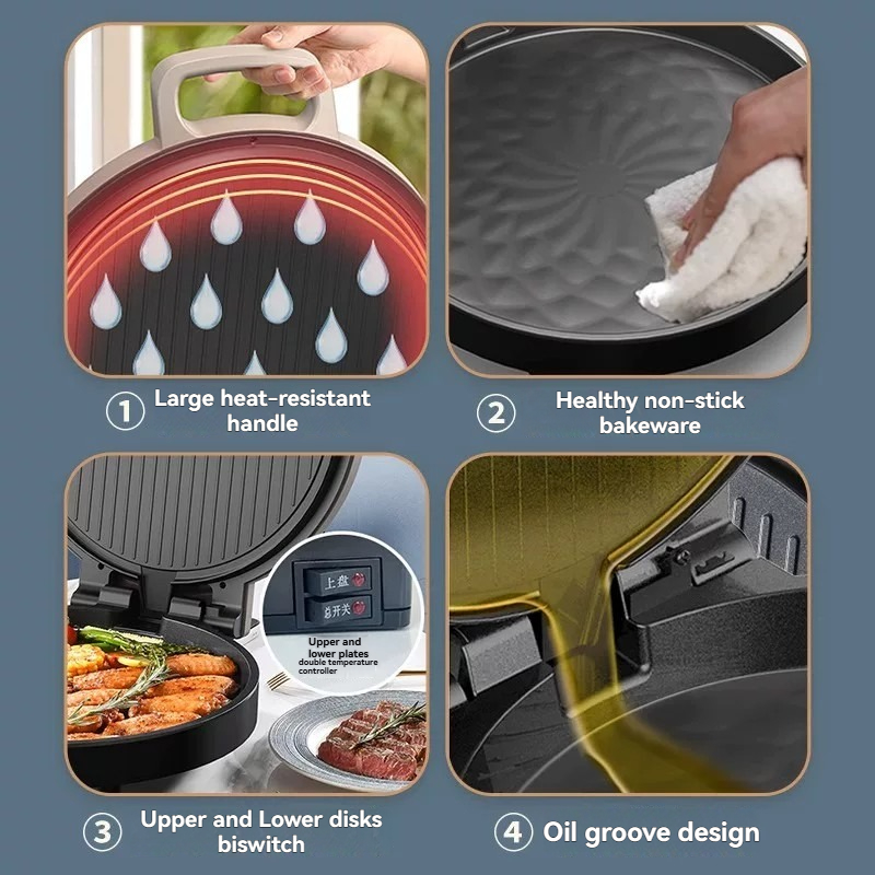 Wajan Panggang Listrik Dua Sis - Kitchen Baking Machine ulasan dan harga
