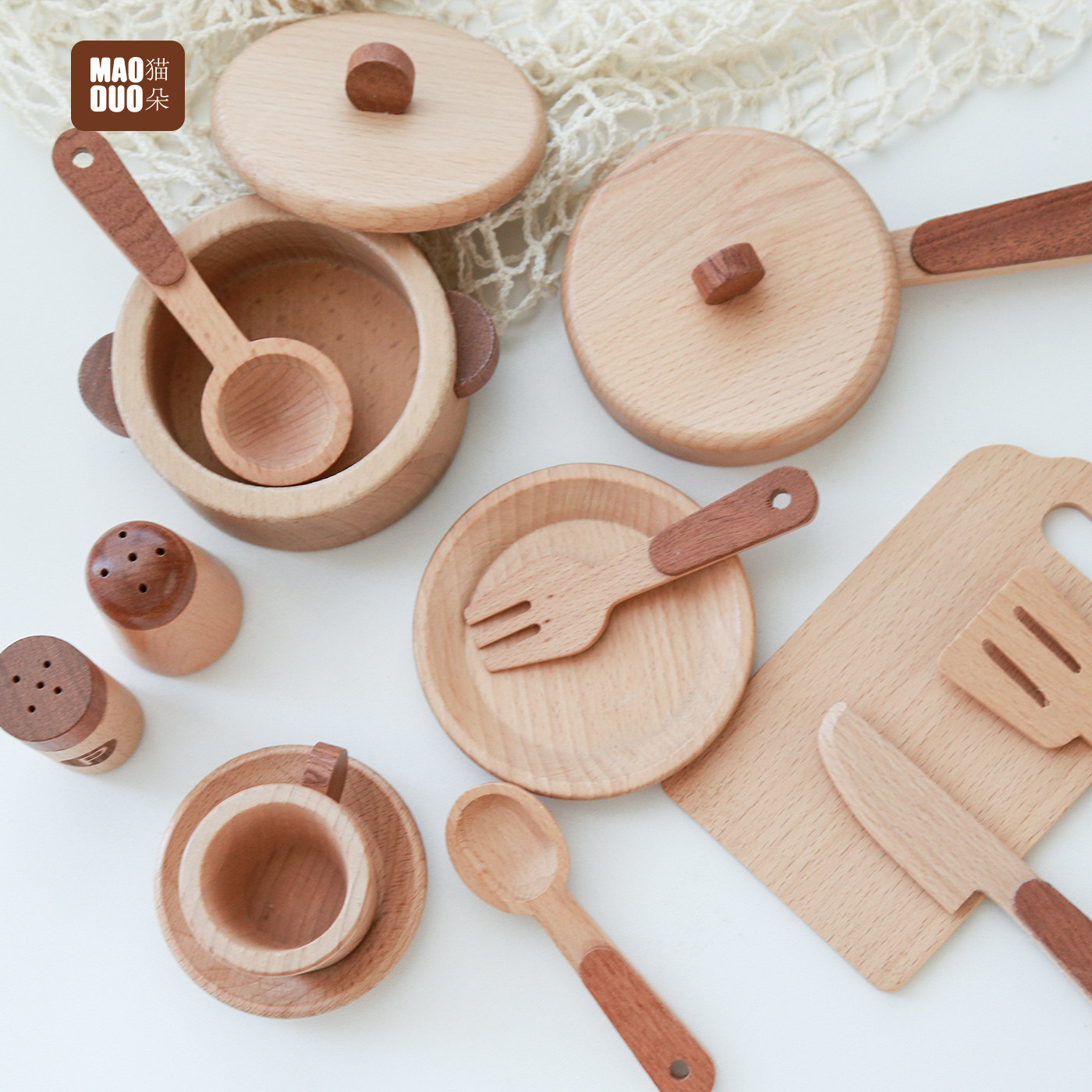 Mainan Dapur Kayu Beech Maoduo - Kitchen Baking Kit ulasan dan harga