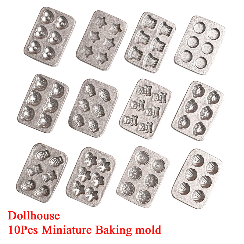 10 pcs Cetakan Kue Miniatur Ru - Mini Kitchen Baking ulasan dan harga