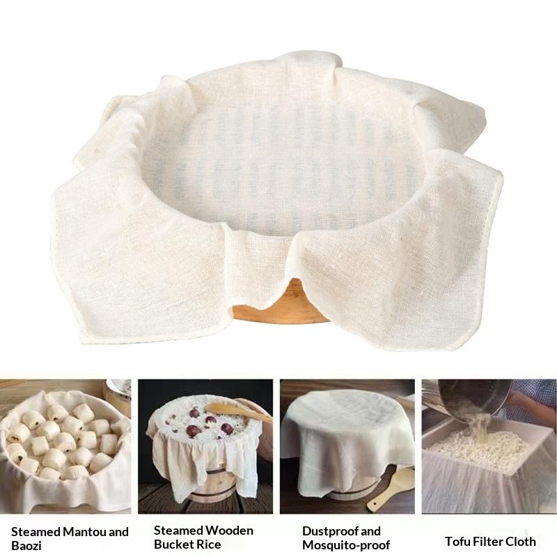 -3Pcs Kain Pengukus Katun Murn - Kitchen Baking Drawer ulasan dan harga