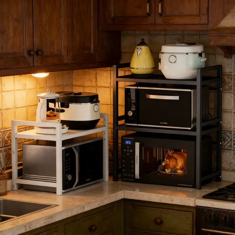 Rak Microwave 2 Lapis untuk Me - Kitchen Queen ulasan dan harga