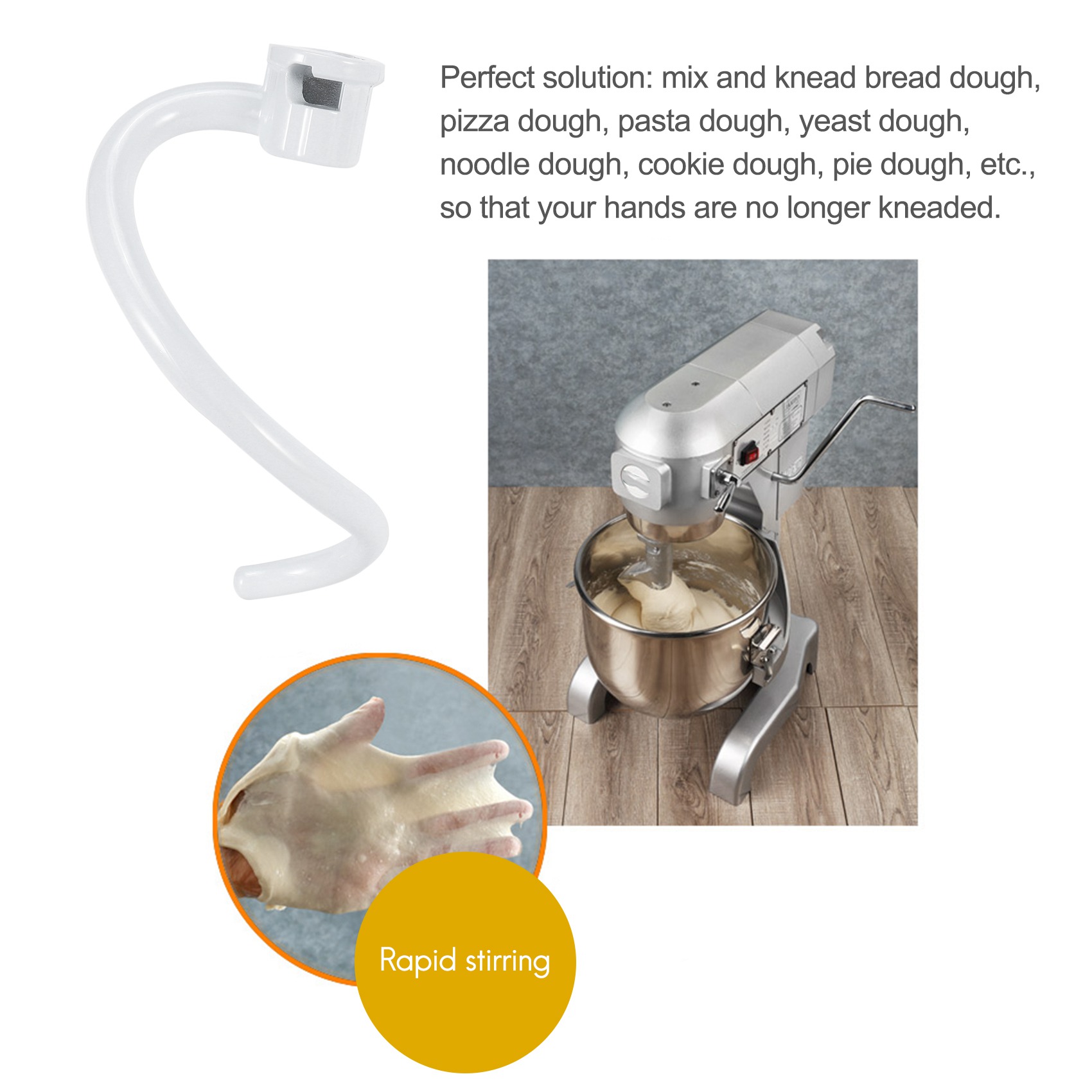 AEE6-Spiral Dough Hook Penggan - Kitchen Aid Baking Mixer ulasan dan harga